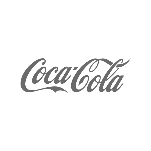 Logo Coca Cola in grau