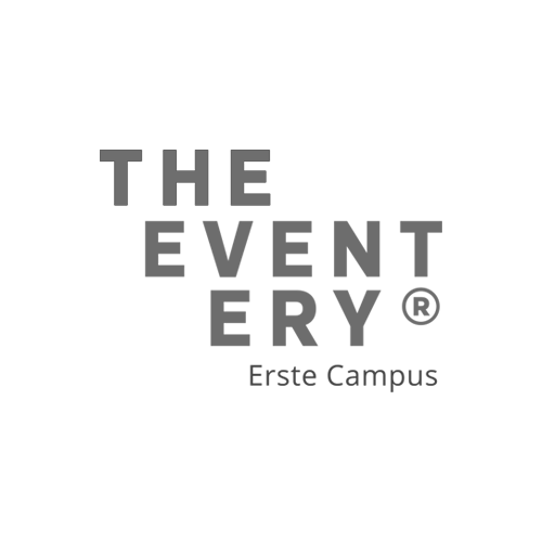Logo The Eventery in grau