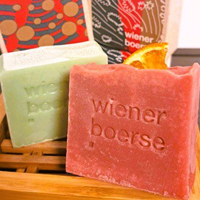 Seifen im VOI fesch Design für die Wiener Börse