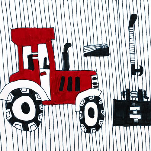 Design für Transdanubia KunstLKW von VOI fesch Künstler Albert Masser
