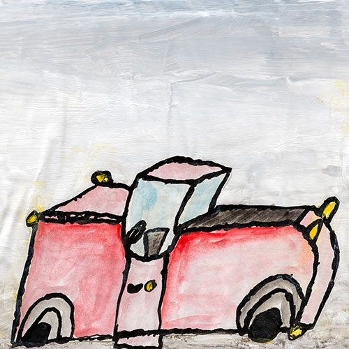 Design Autofahrer unterwegs von VOI fesch Künstler Alexander Rigg