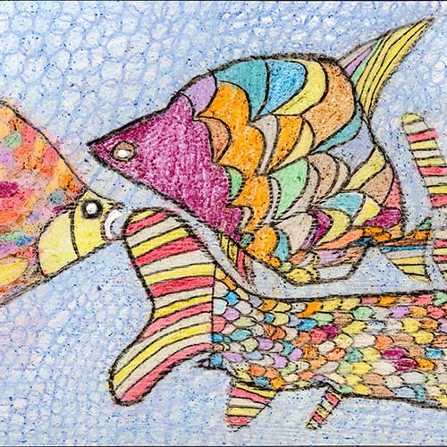 Design Fischbild von VOI fesch Künstler Markus Heigl