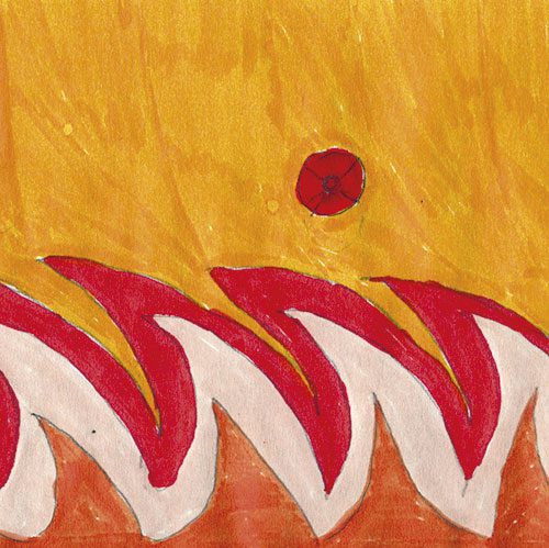 Yvonne Aigner - Designbild - Feuerrote Rubine